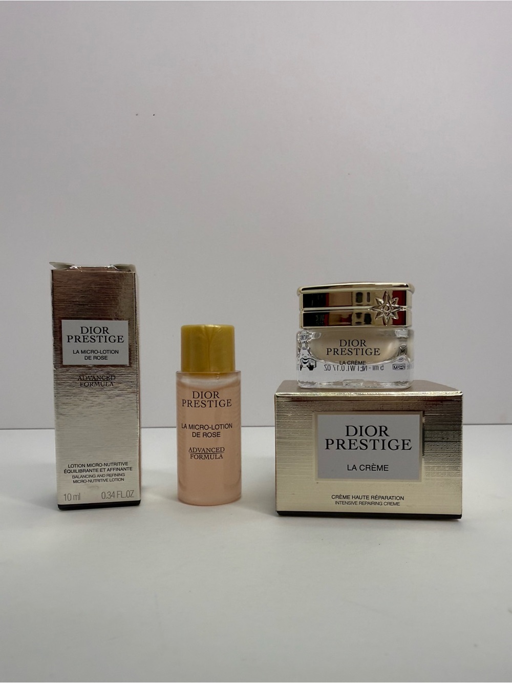 Dior Prestige Skincare Duo in Gold and Cream